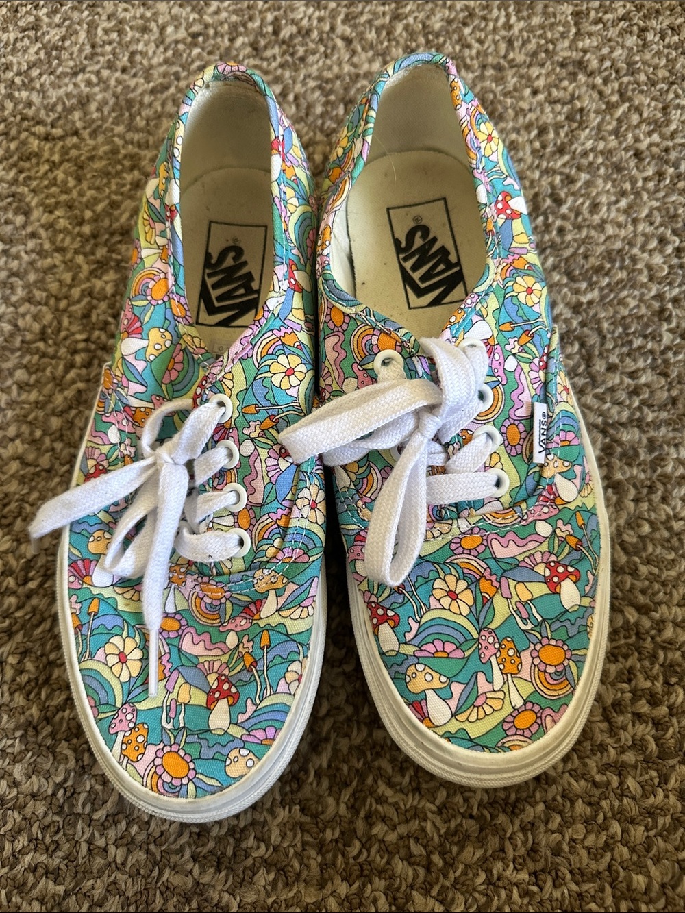 Vans Floral Mushroom Canvas Sneakers - Picture 5 of 5